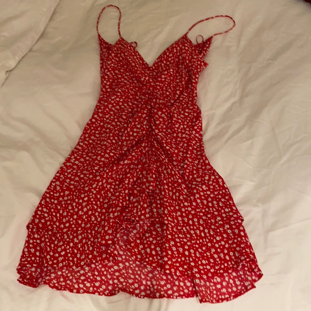 Flower dress (open back)